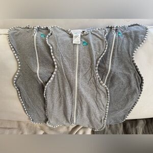 3x Love to Dream Gray Swaddles